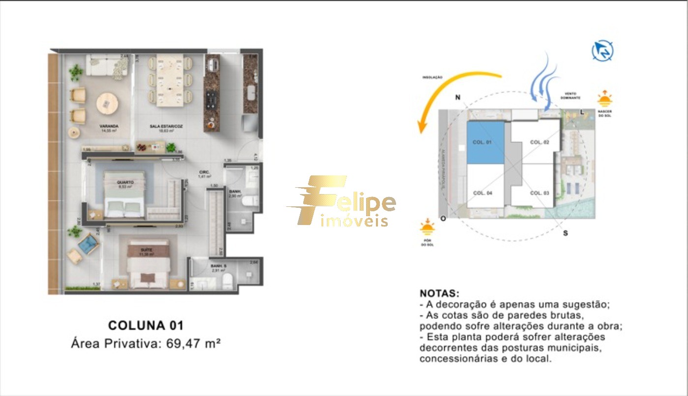 Apartamento à venda com 2 quartos, 69m² - Foto 20