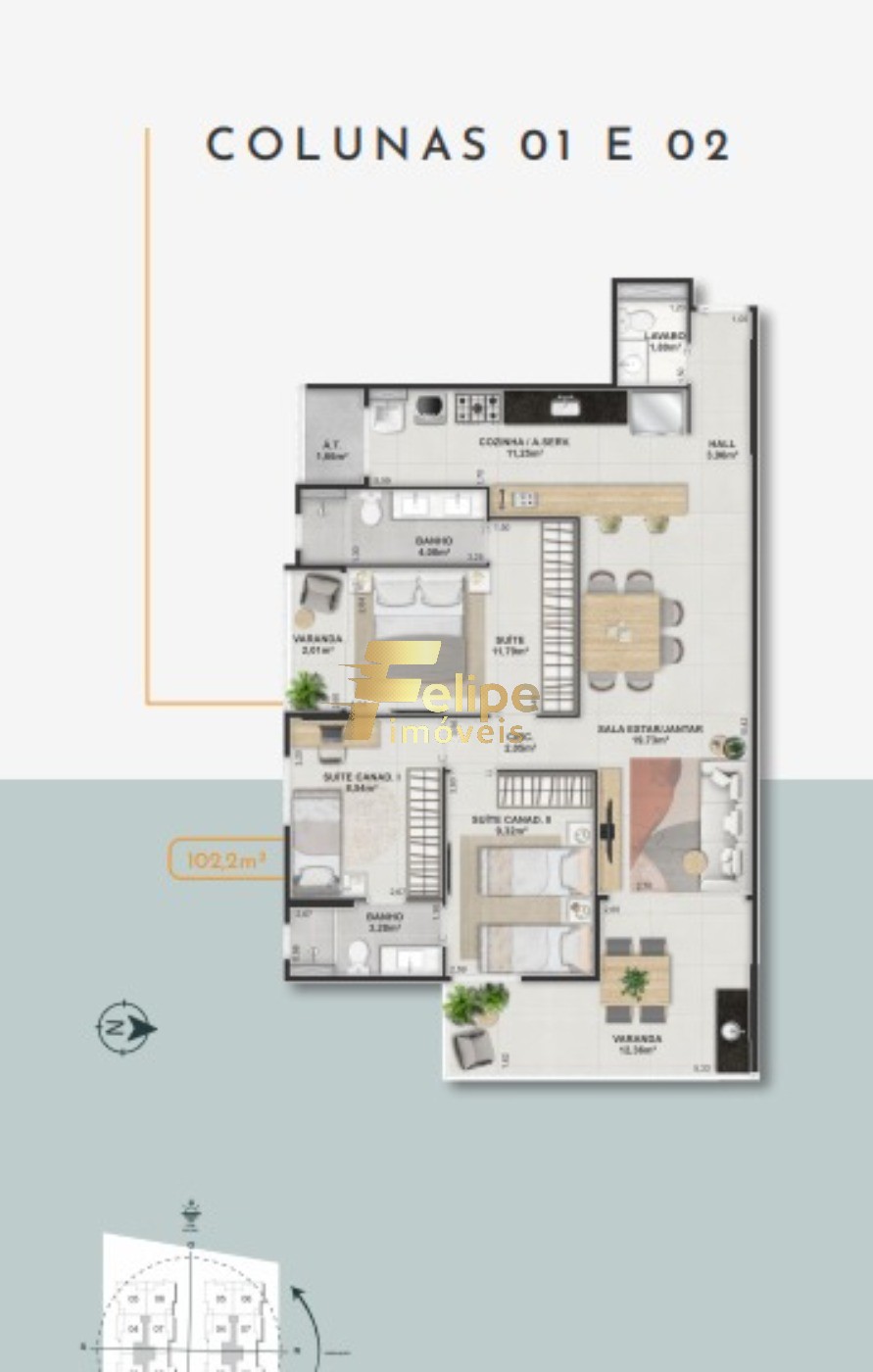 Apartamento à venda com 3 quartos, 78m² - Foto 21