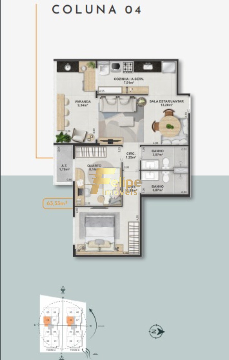 Apartamento à venda com 3 quartos, 78m² - Foto 22