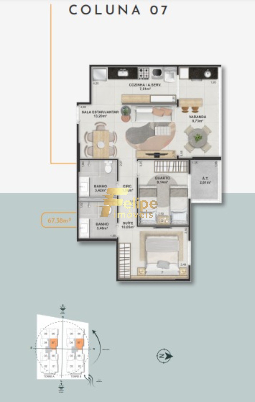 Apartamento à venda com 3 quartos, 78m² - Foto 24