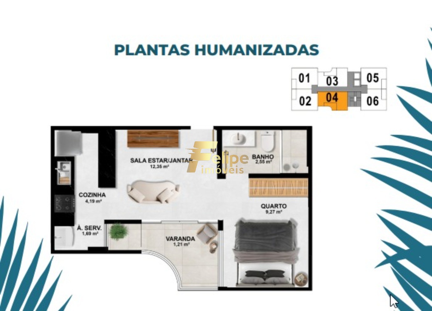 Apartamento à venda com 1 quarto, 40m² - Foto 7