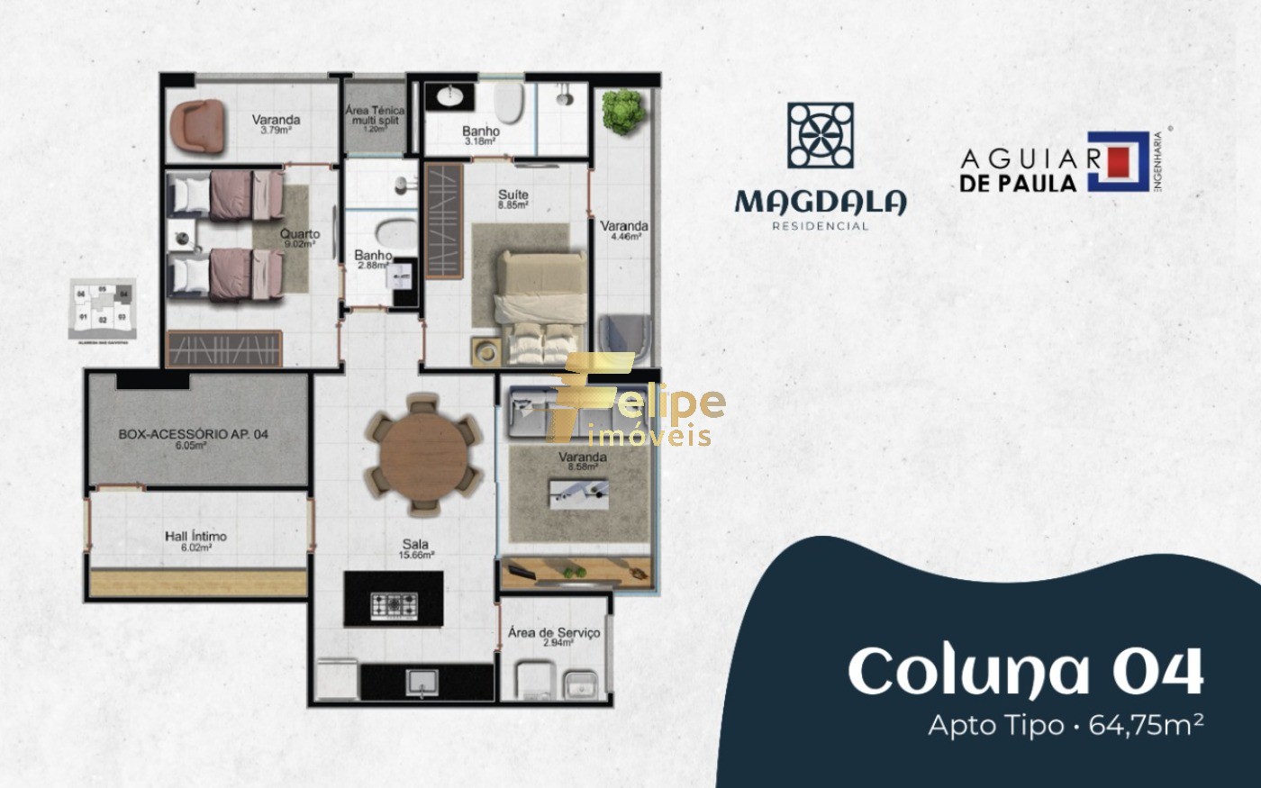 Apartamento à venda com 3 quartos, 118m² - Foto 13