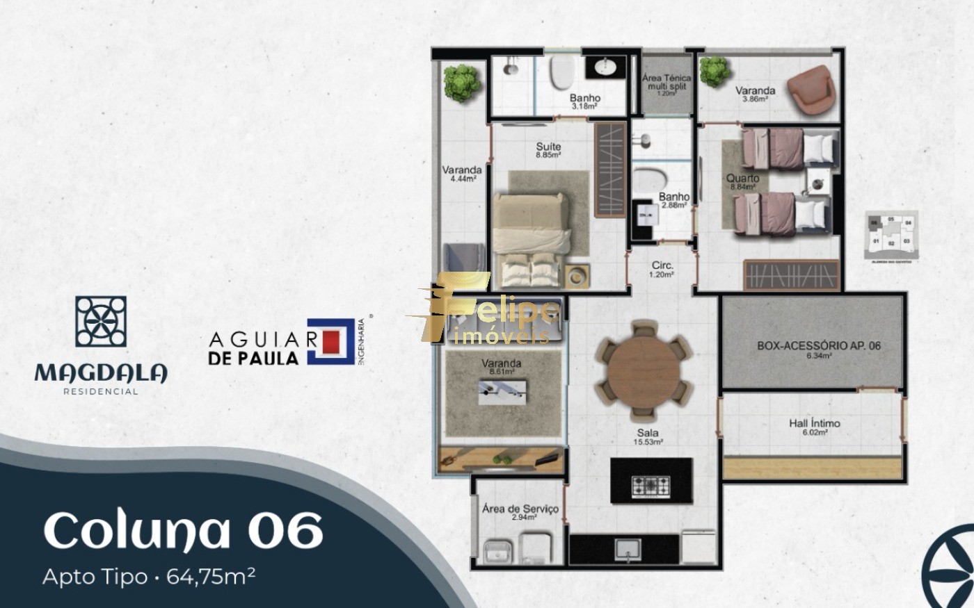 Apartamento à venda com 3 quartos, 118m² - Foto 11