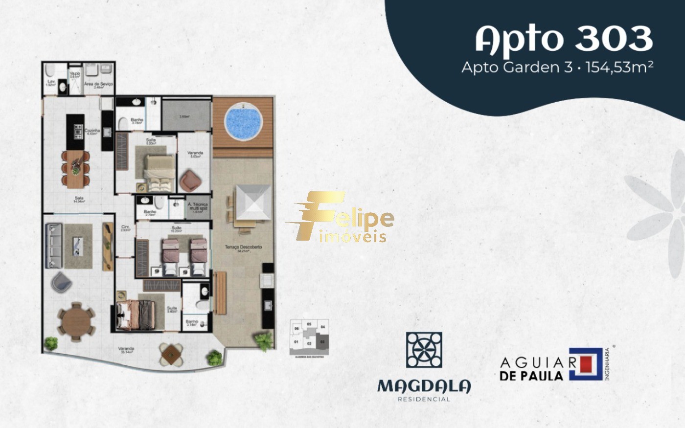 Apartamento à venda com 3 quartos, 118m² - Foto 10