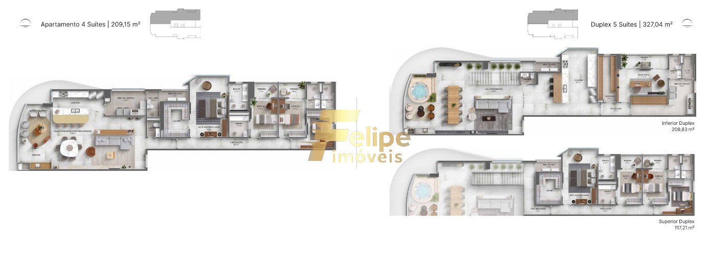 Apartamento à venda com 4 quartos, 209m² - Foto 28