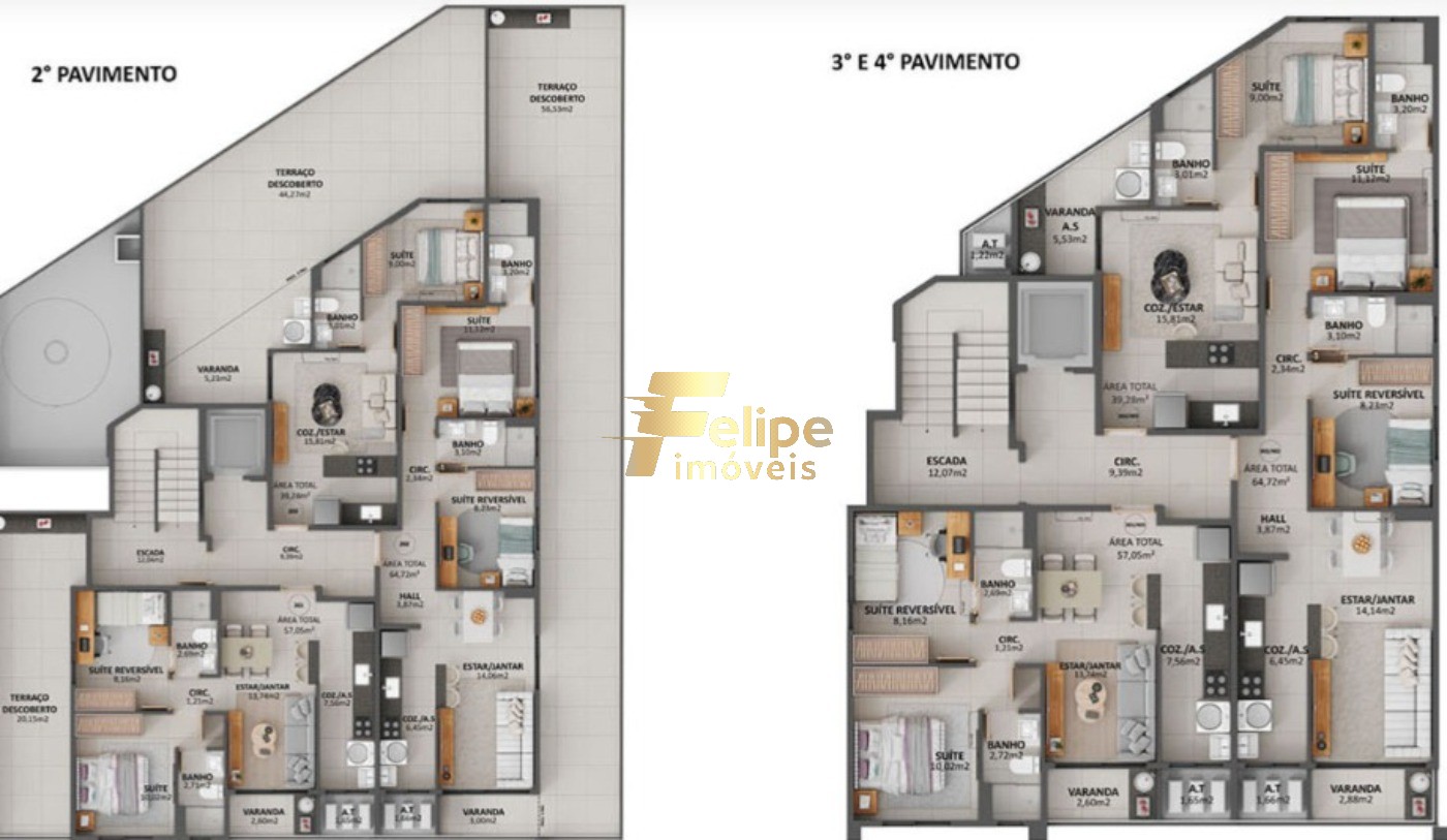 Apartamento à venda com 1 quarto, 39m² - Foto 4