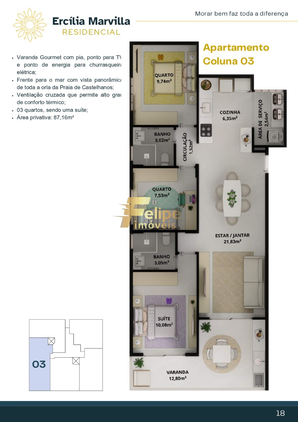 Apartamento à venda com 3 quartos, 88m² - Foto 15