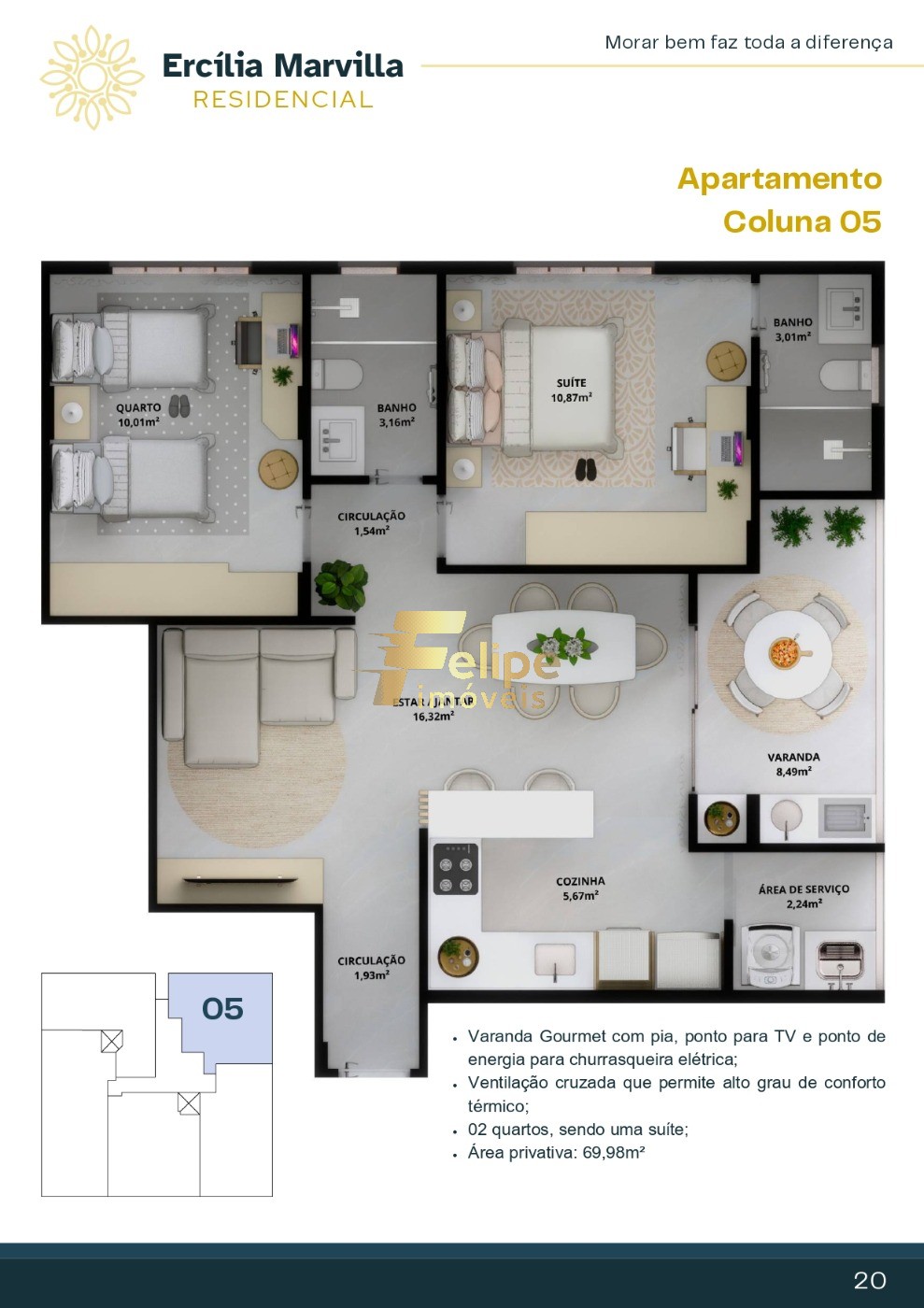 Apartamento à venda com 3 quartos, 88m² - Foto 17