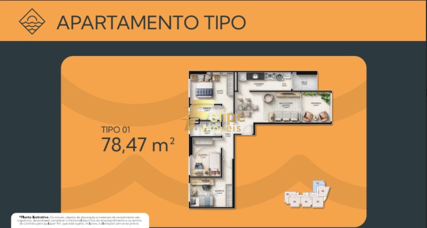 Apartamento à venda com 3 quartos, 78m² - Foto 14