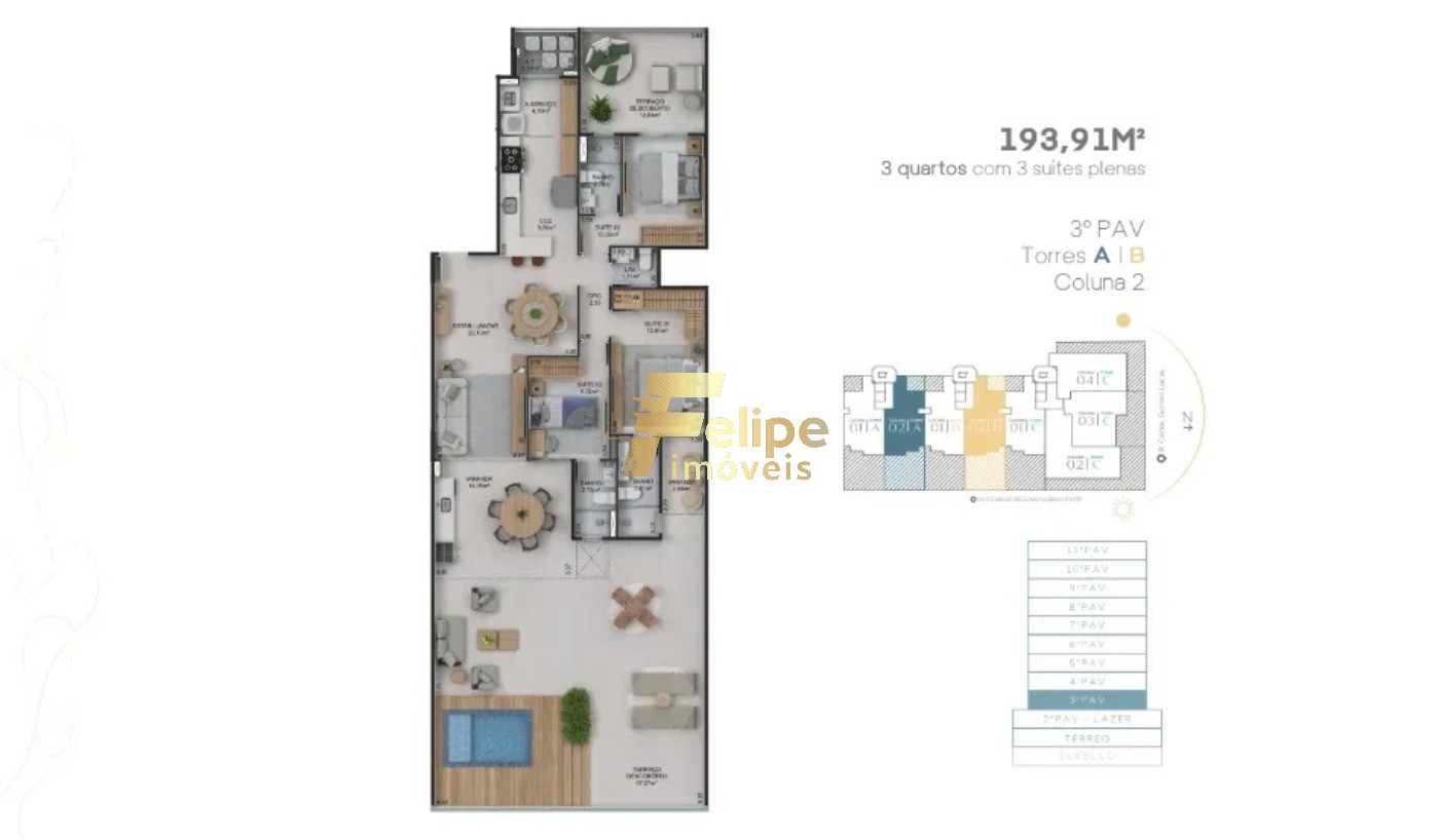 Apartamento à venda com 3 quartos, 100m² - Foto 16