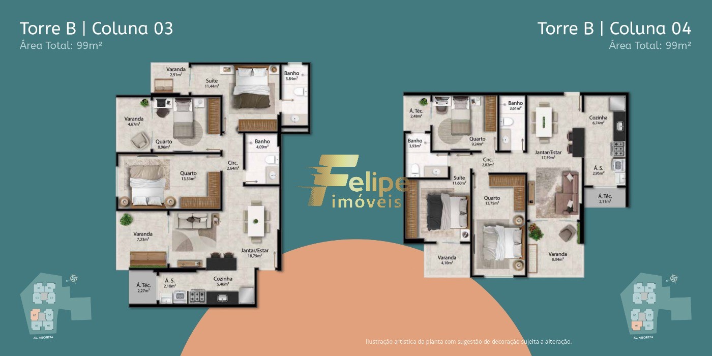 Apartamento, 3 quartos, 99 m² - Foto 7
