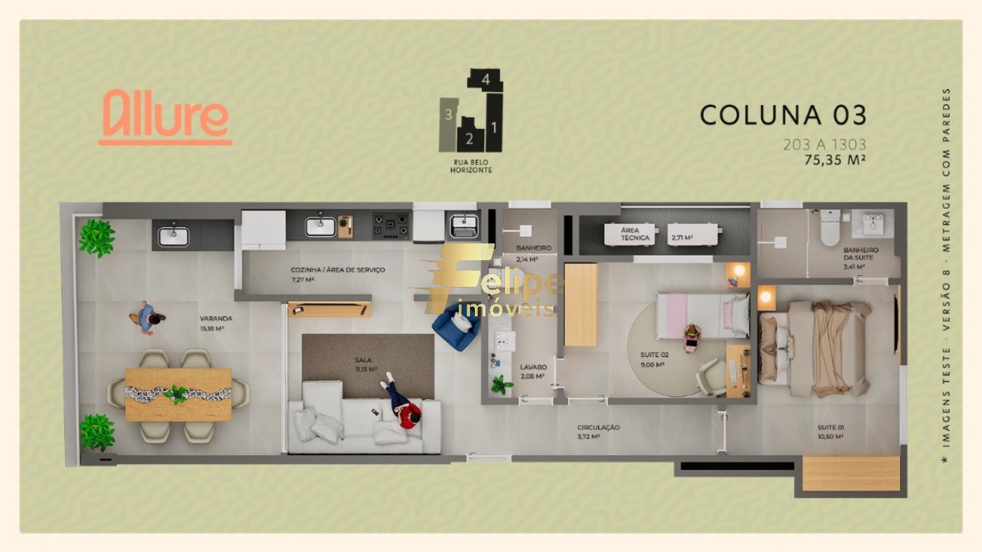 Apartamento, 2 quartos, 59 m² - Foto 9