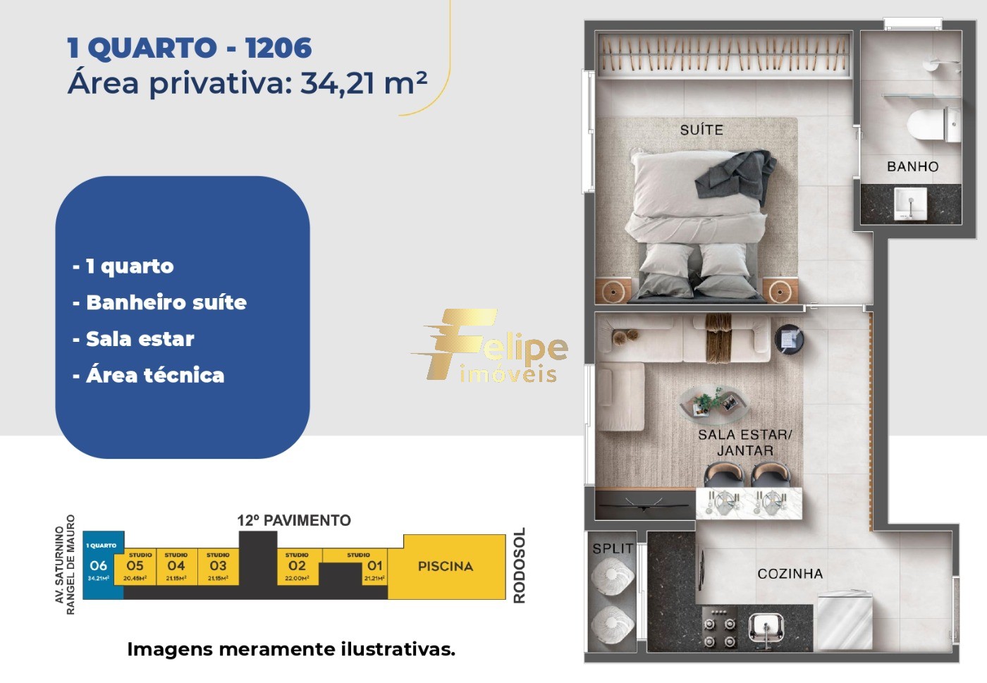 Apartamento, 1 quarto, 24 m² - Foto 17