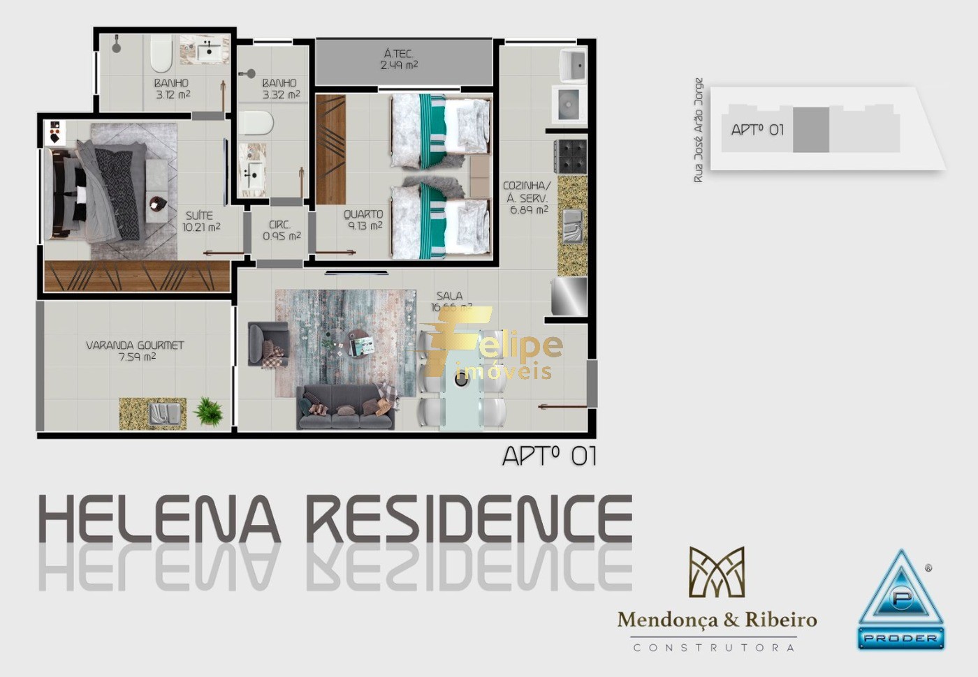 Apartamento à venda com 2 quartos, 60m² - Foto 4