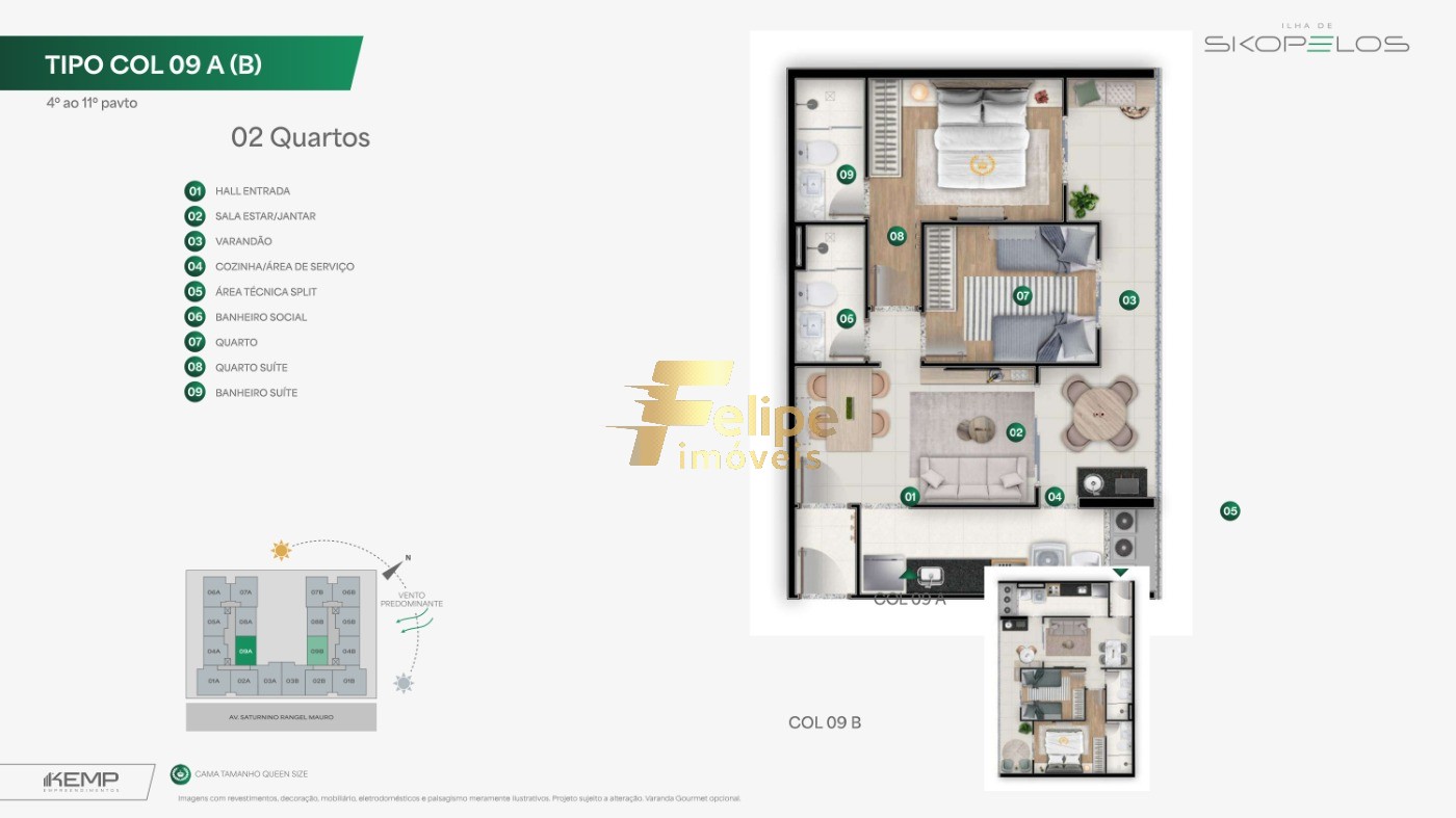 Apartamento, 3 quartos, 70 m² - Foto 44