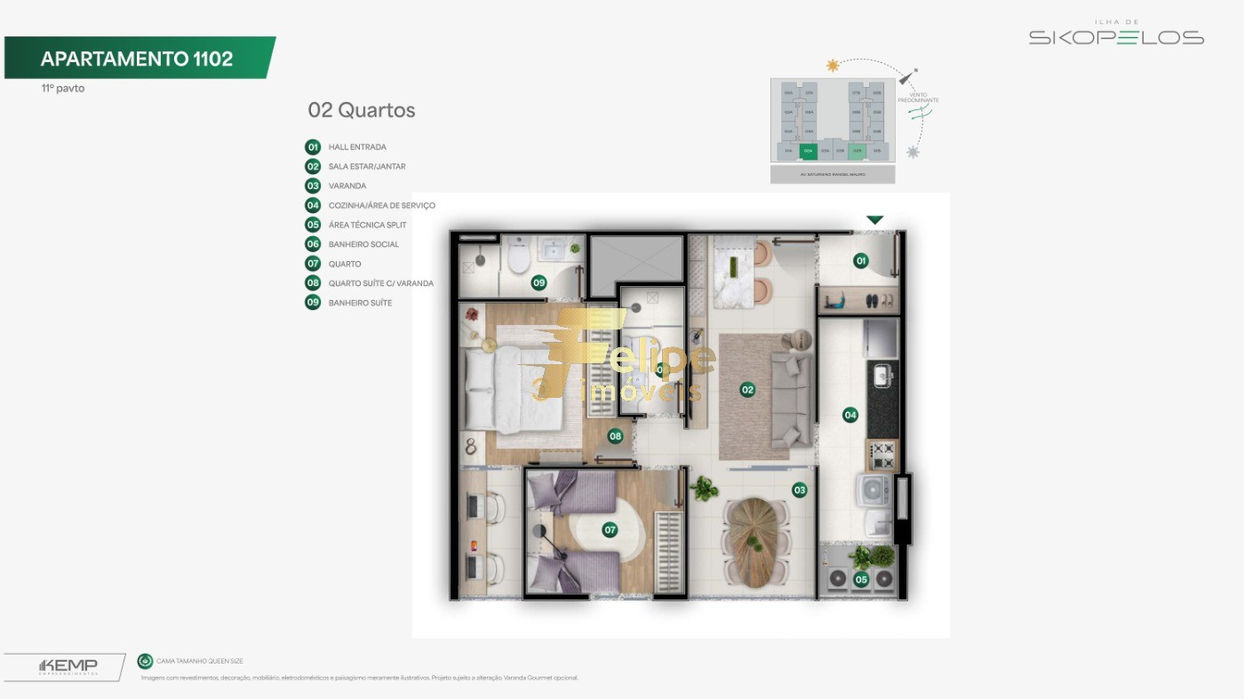 Apartamento, 3 quartos, 70 m² - Foto 45