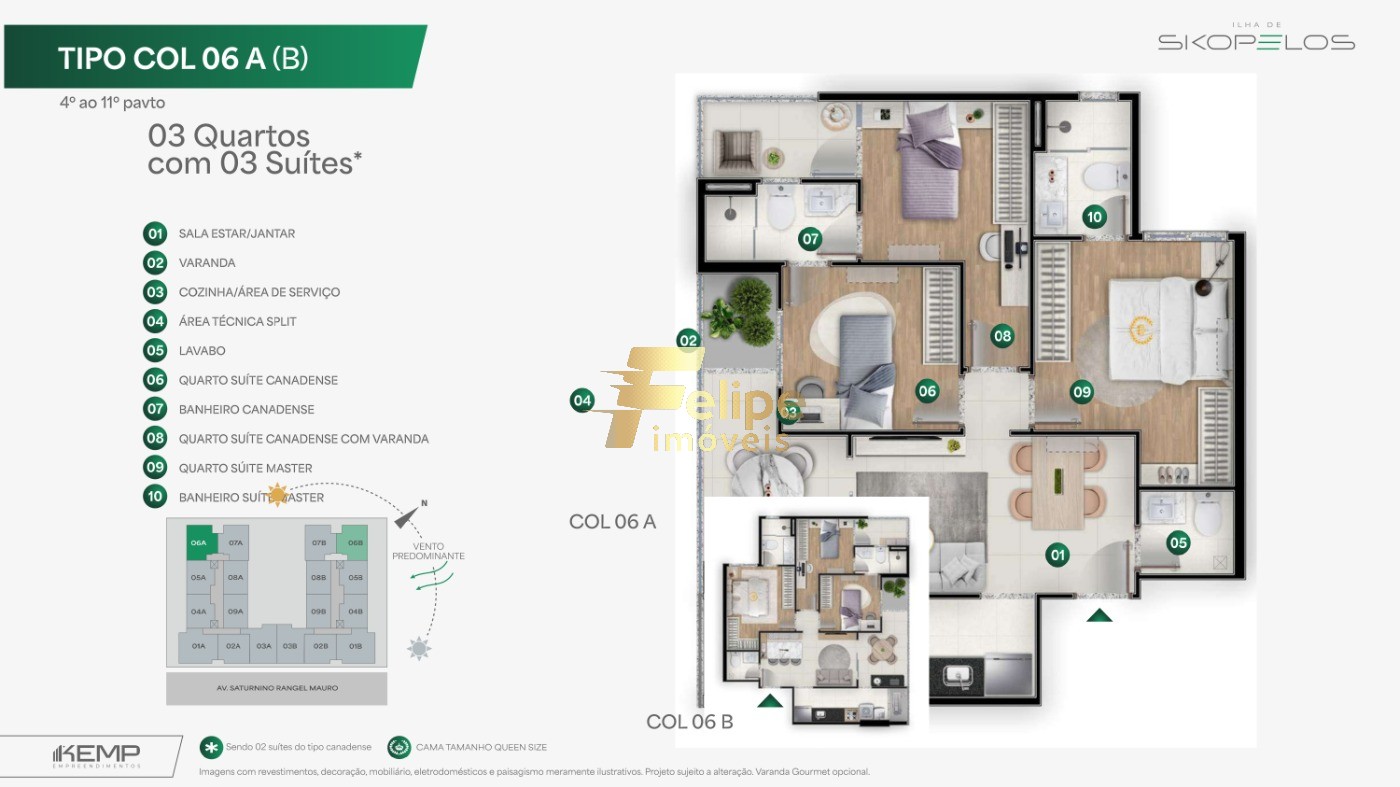 Apartamento, 3 quartos, 70 m² - Foto 48