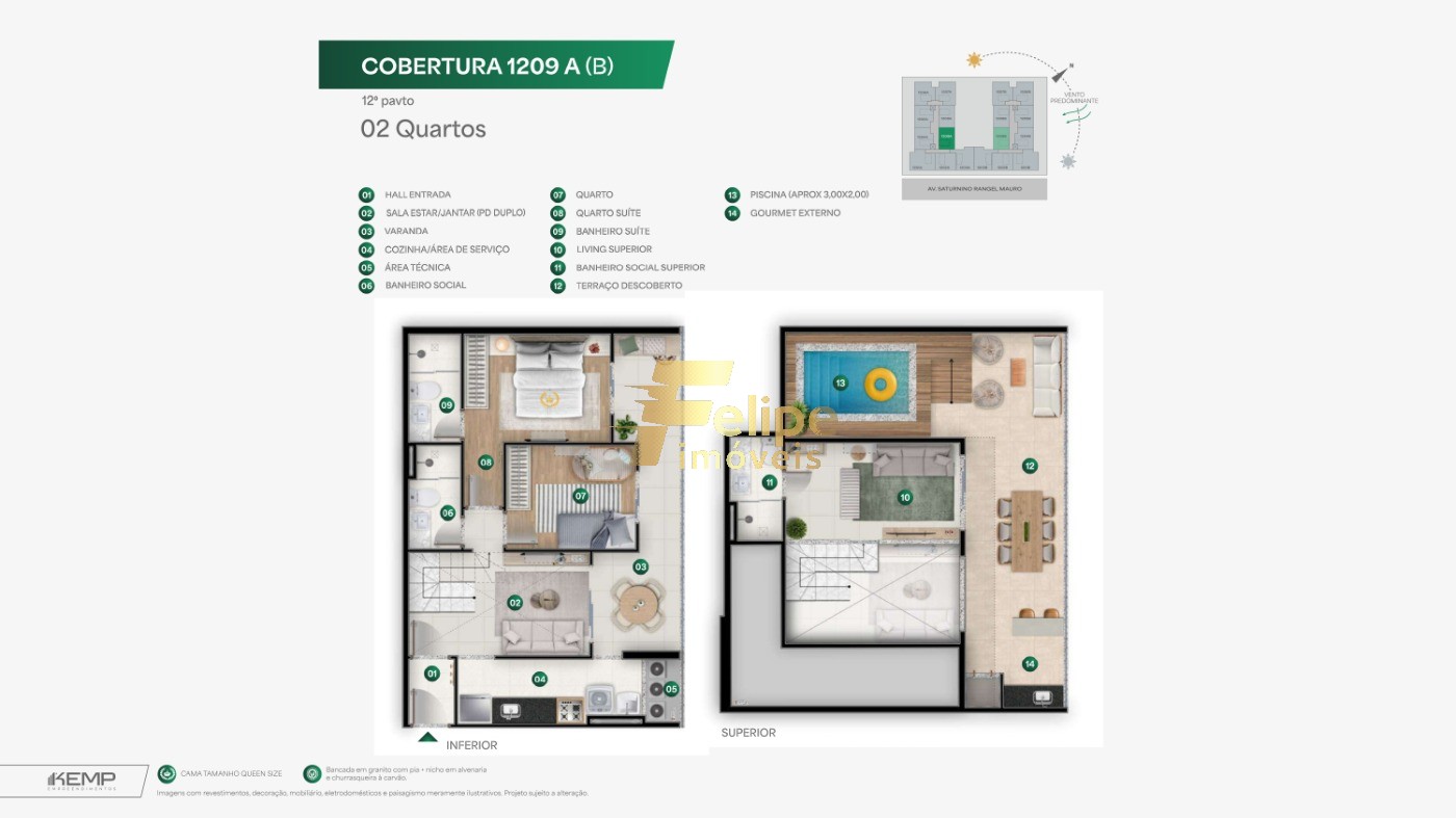 Apartamento, 3 quartos, 70 m² - Foto 59