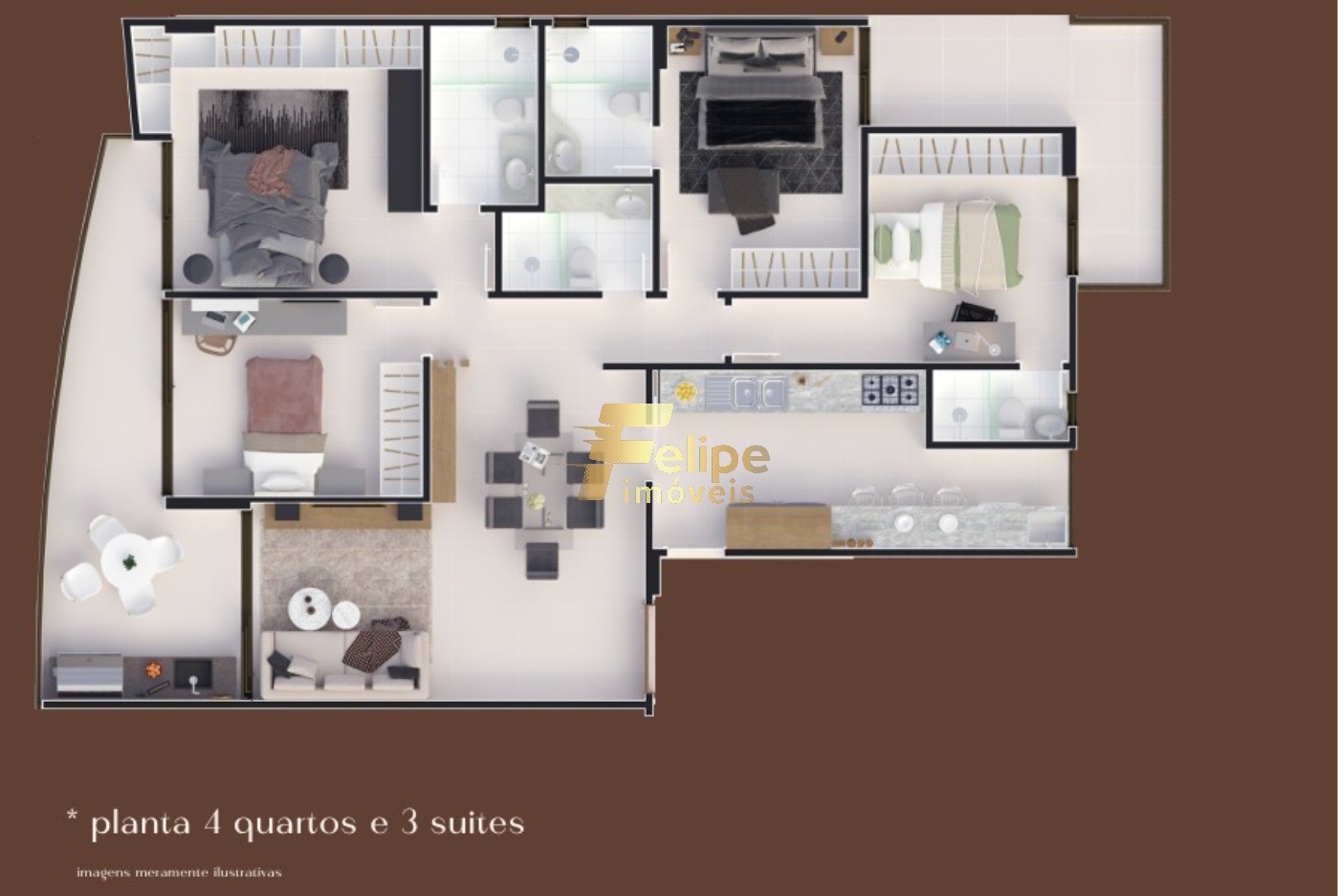 Cobertura, 4 quartos, 254 m² - Foto 4