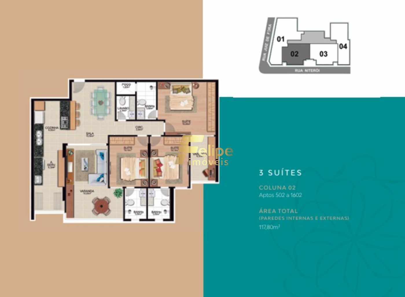 Apartamento, 3 quartos, 117 m² - Foto 11