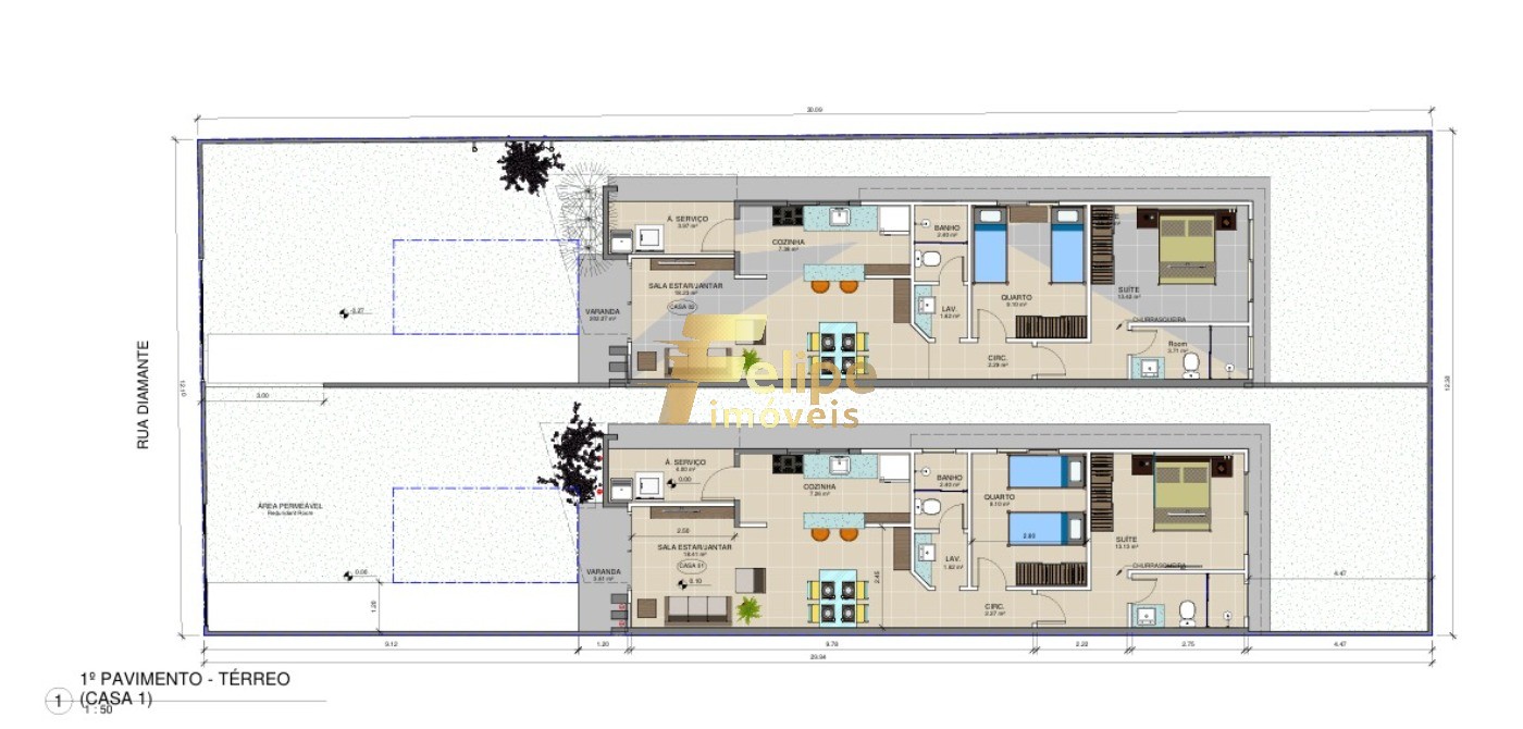 Casa, 3 quartos, 90 m² - Foto 2