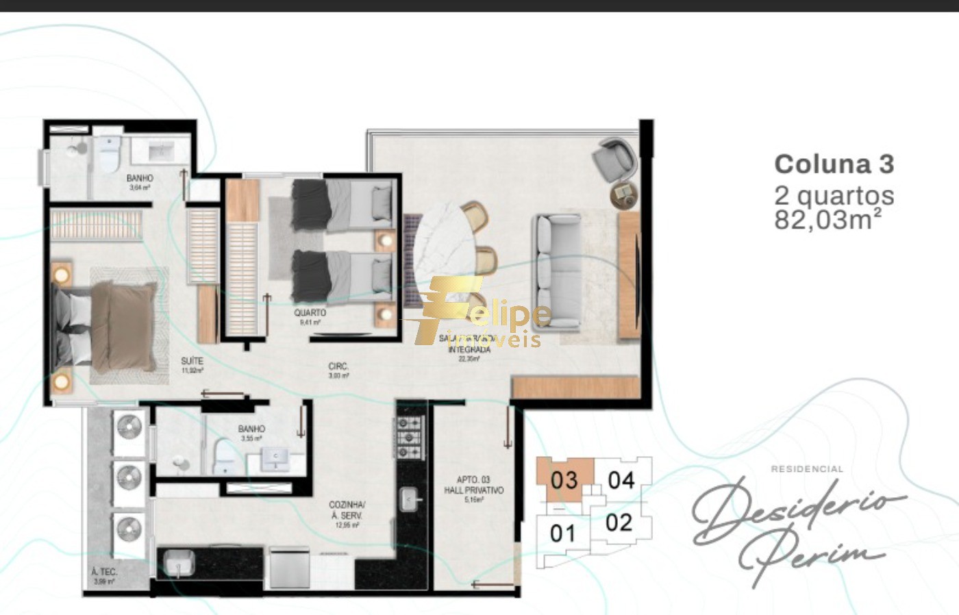 Apartamento, 3 quartos, 96 m² - Foto 4