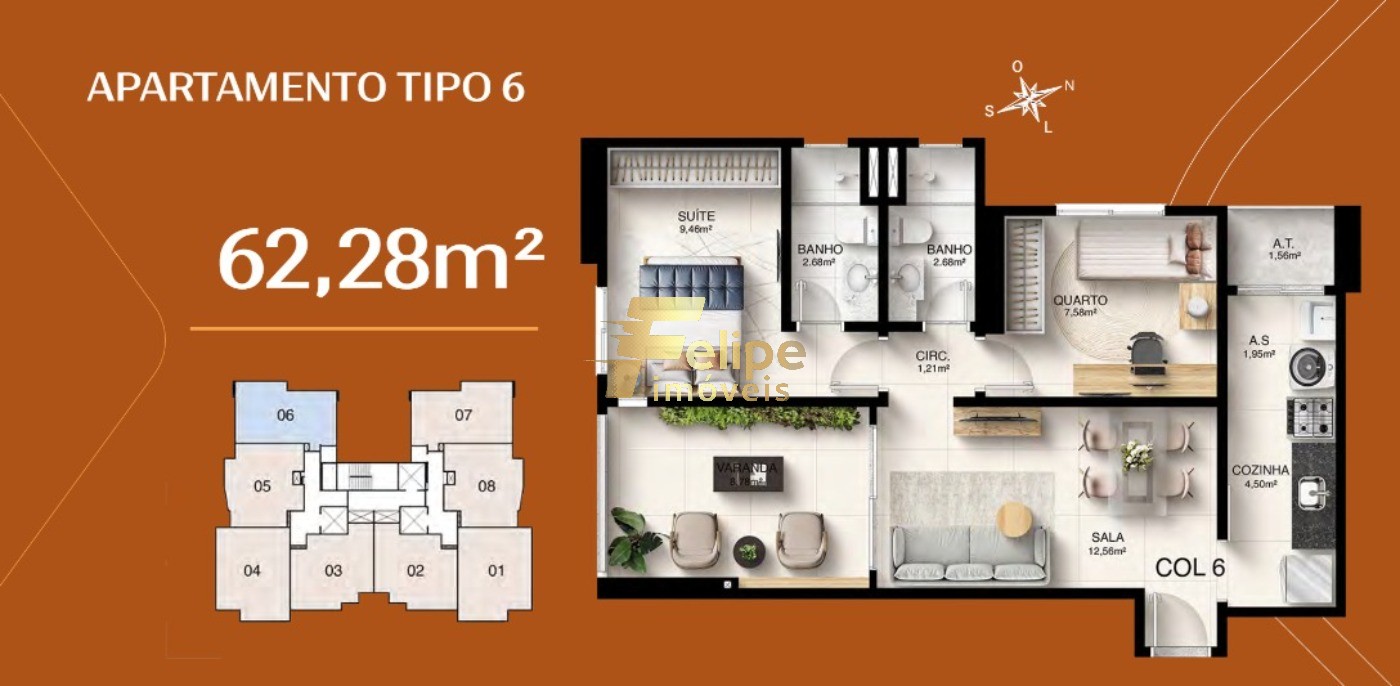 Apartamento, 2 quartos, 62 m² - Foto 14