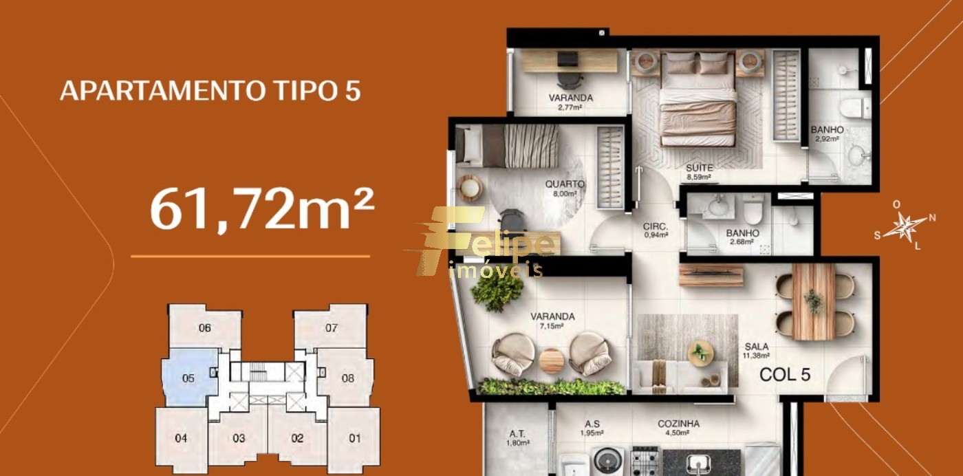 Apartamento, 2 quartos, 62 m² - Foto 13