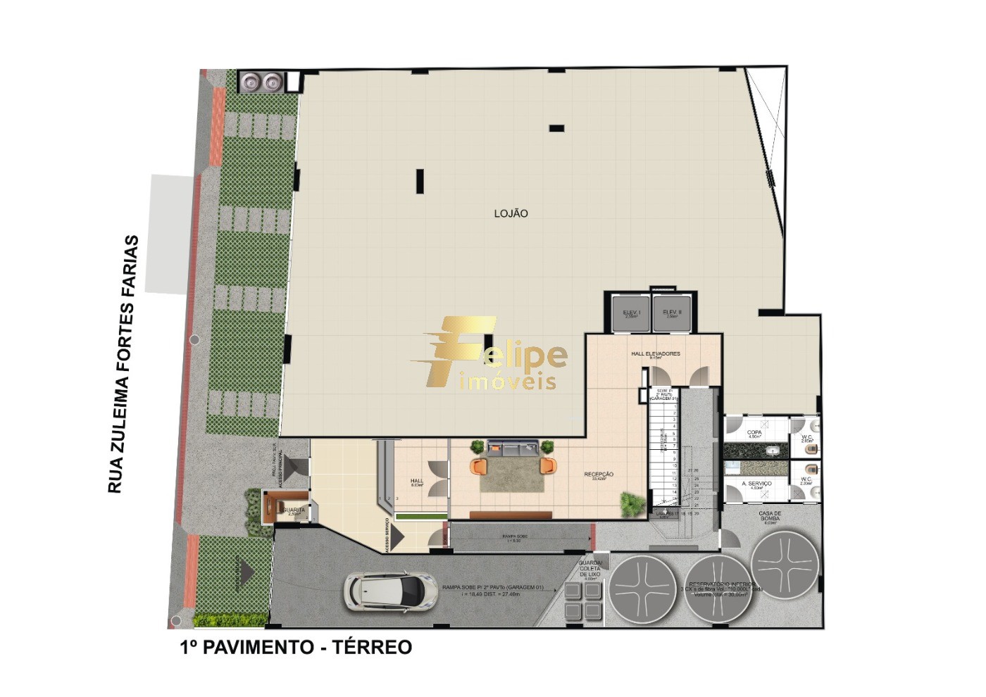 Loja-Salão, 300 m² - Foto 2
