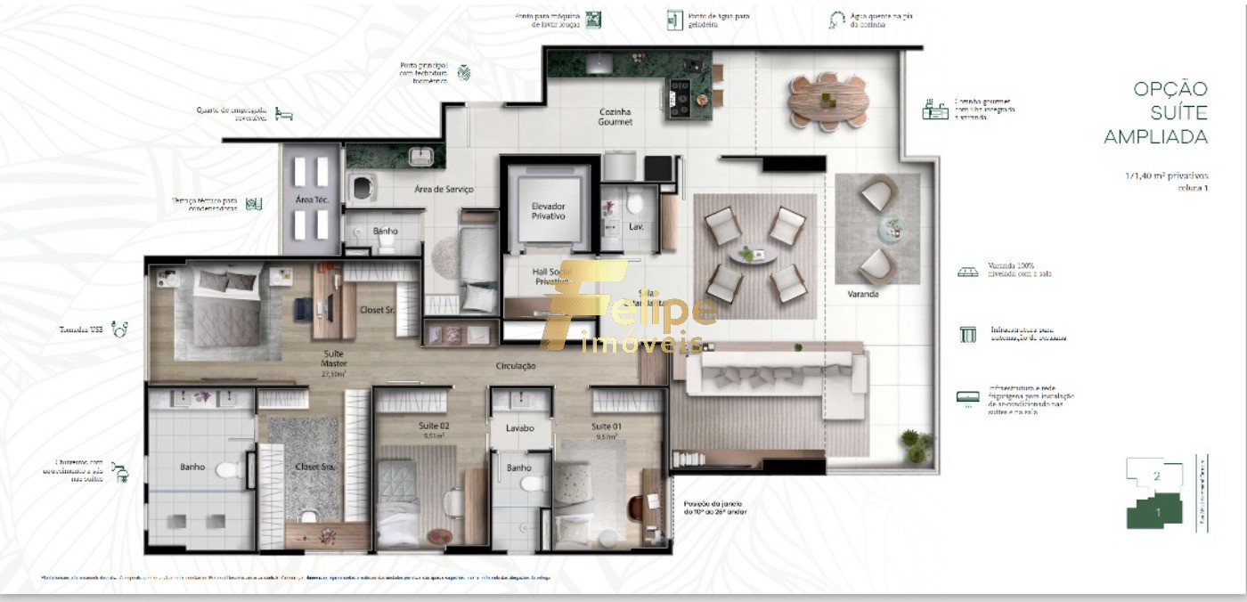 Apartamento, 4 quartos, 171 m² - Foto 17