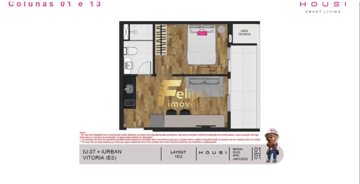 Apartamento, 1 quarto, 33 m² - Foto 3