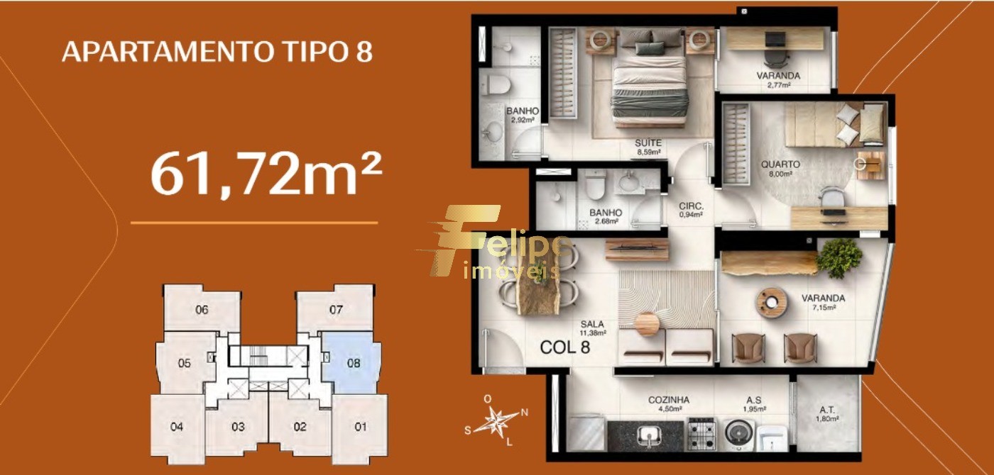 Apartamento, 2 quartos, 62 m² - Foto 16