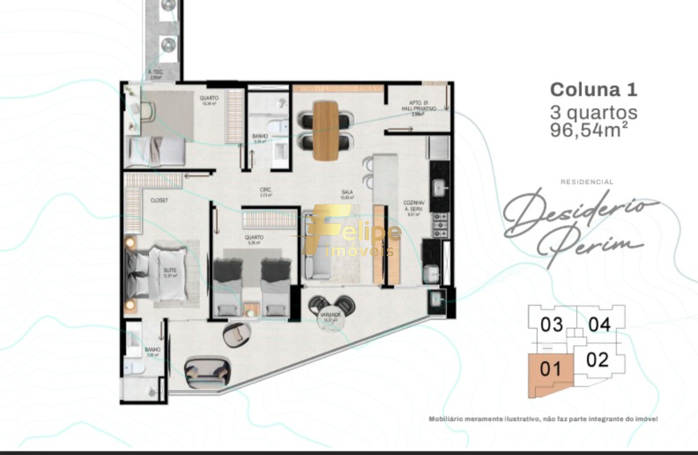 Apartamento, 3 quartos, 96 m² - Foto 6