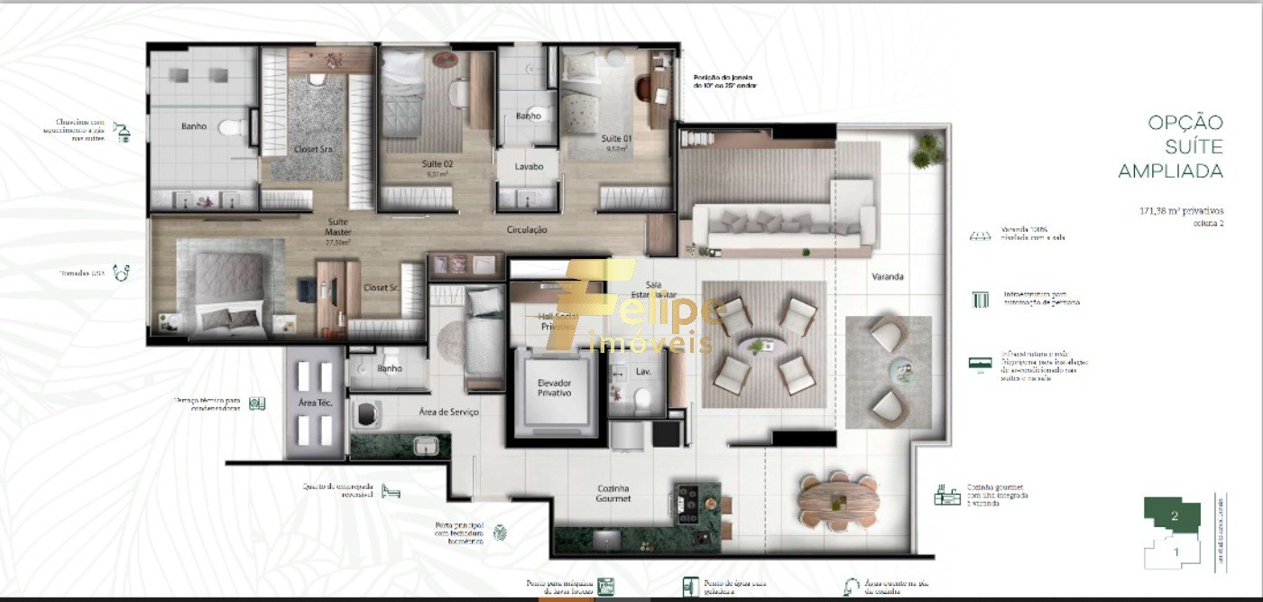 Apartamento, 4 quartos, 171 m² - Foto 18
