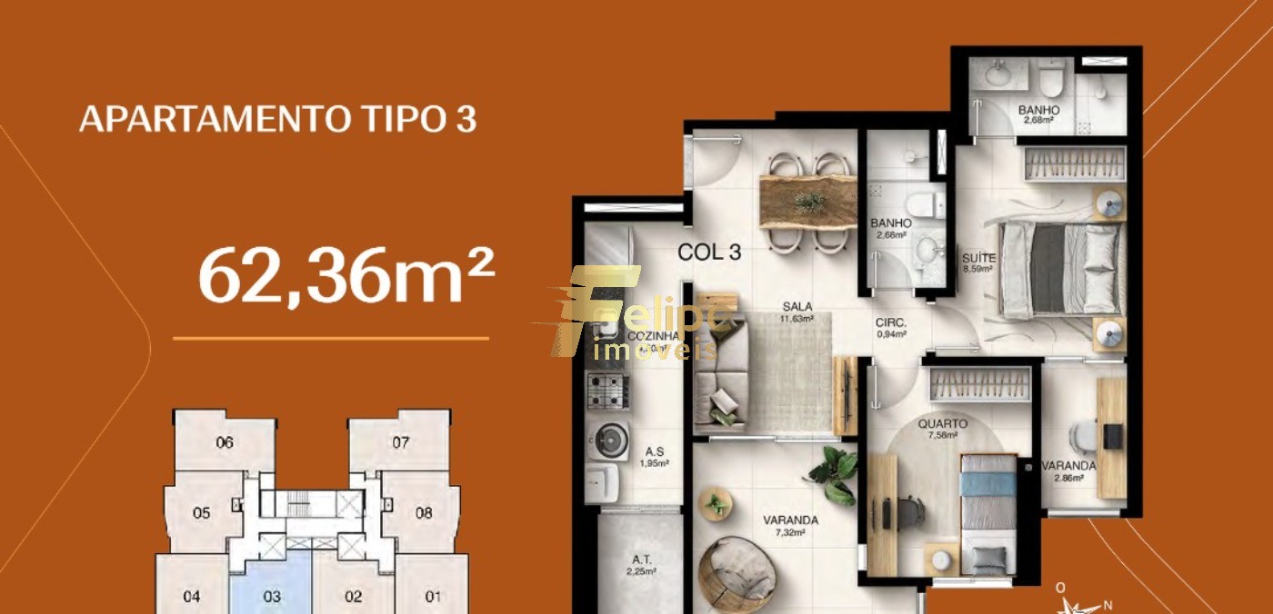 Apartamento, 2 quartos, 62 m² - Foto 11