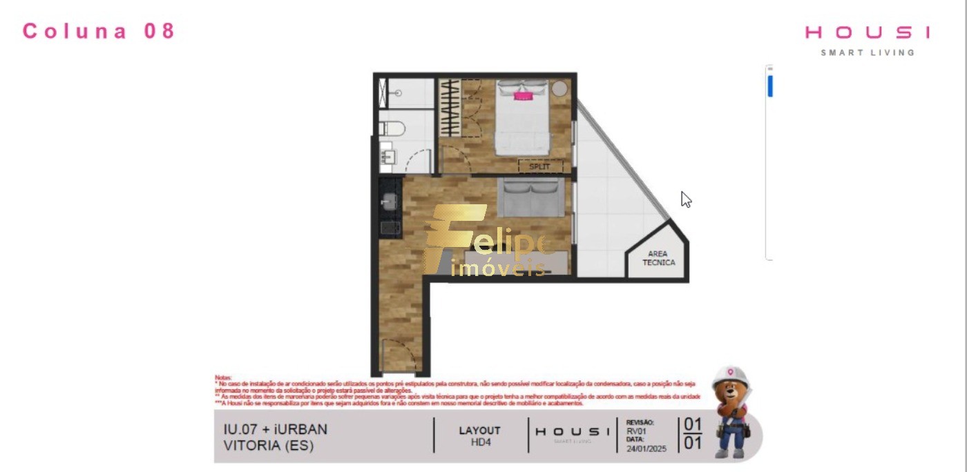 Apartamento, 1 quarto, 33 m² - Foto 7