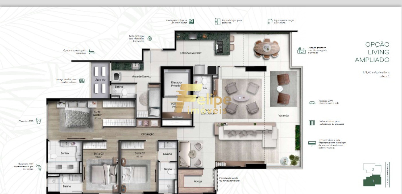 Apartamento, 4 quartos, 171 m² - Foto 14