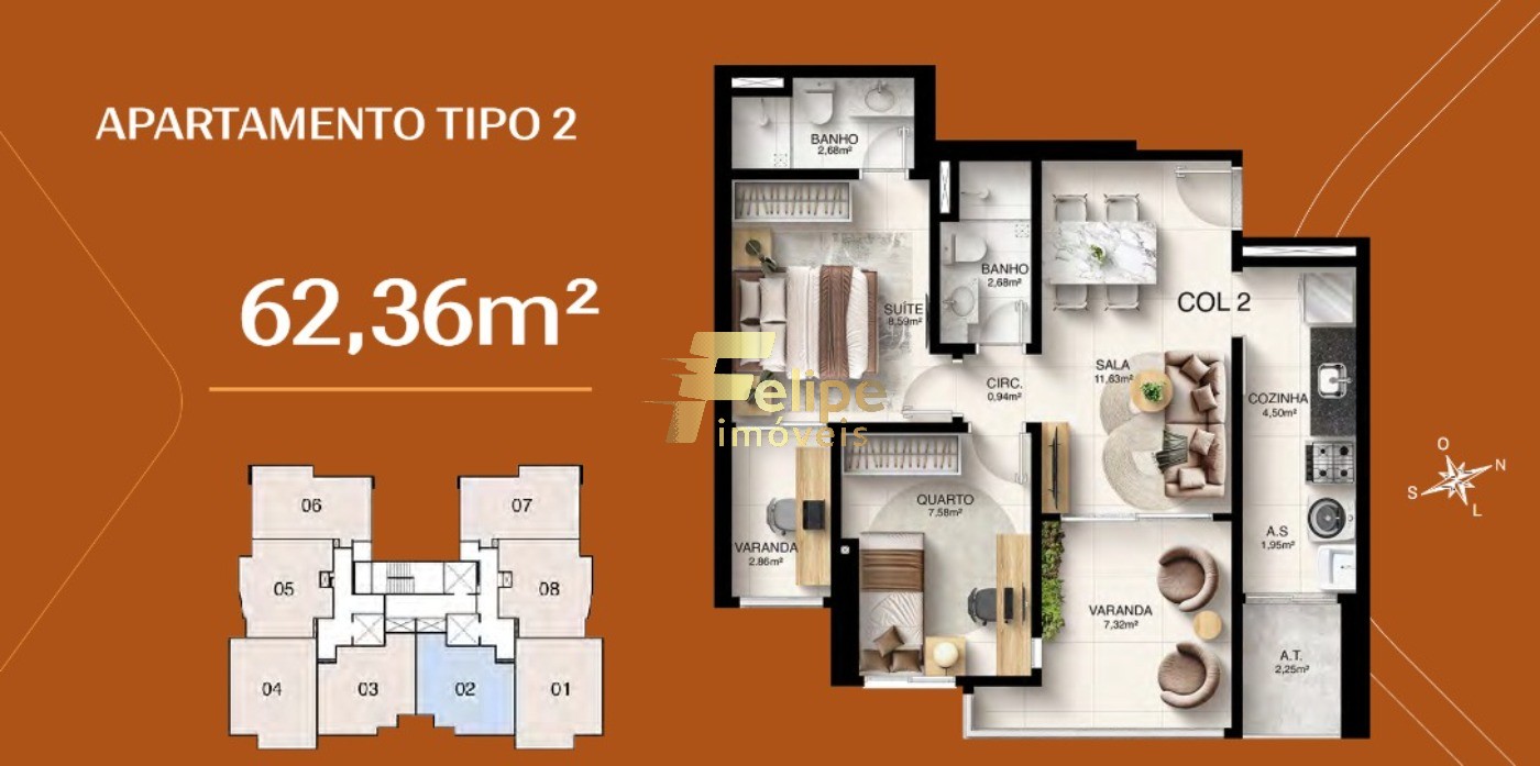 Apartamento, 2 quartos, 62 m² - Foto 10