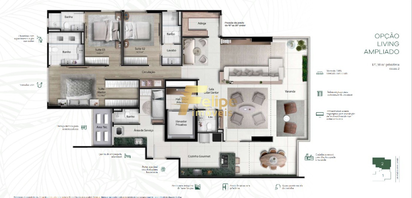 Apartamento, 4 quartos, 171 m² - Foto 15