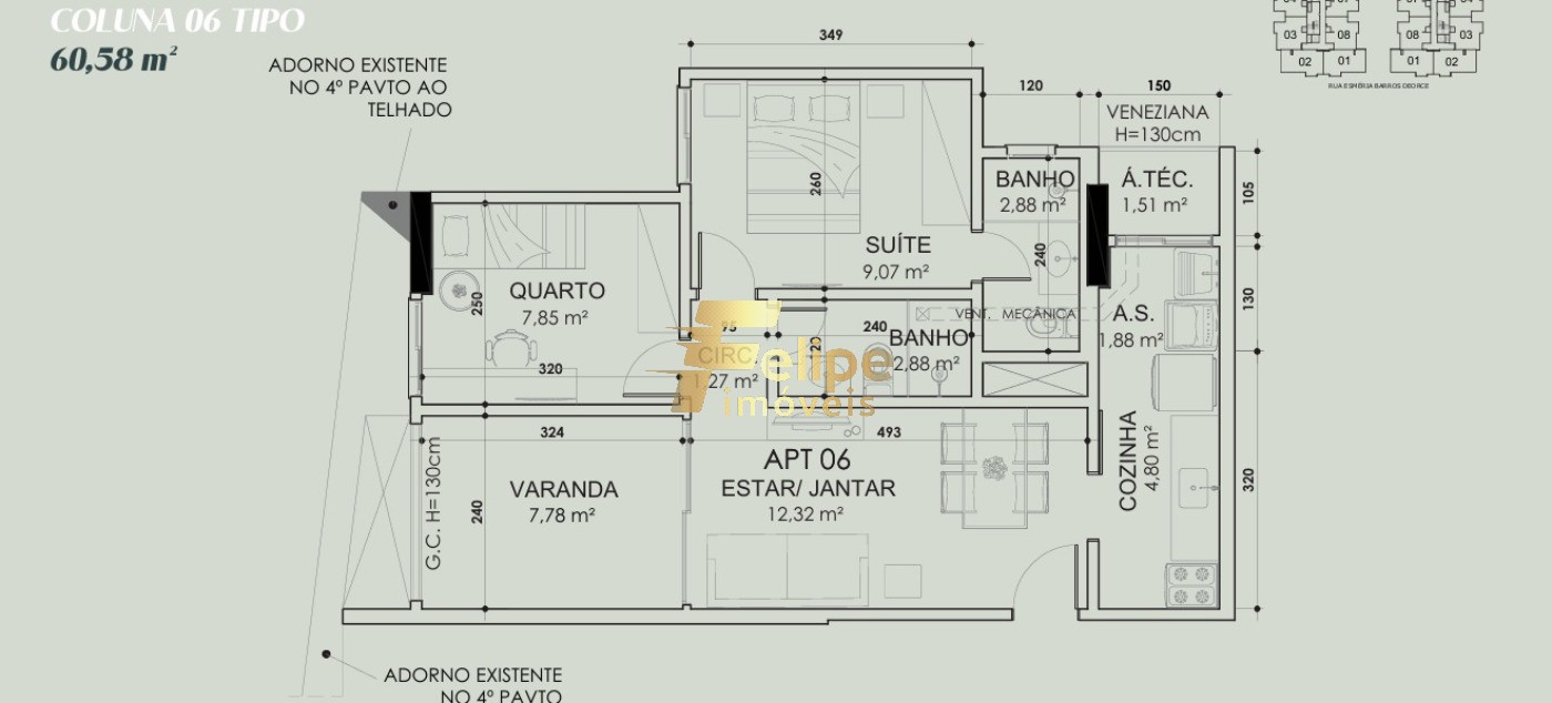 Apartamento, 1 quarto, 73 m² - Foto 17