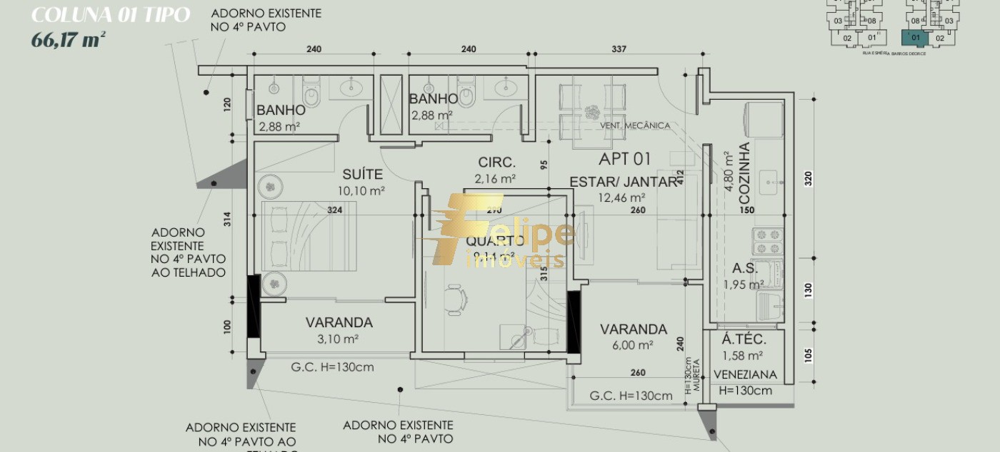 Apartamento, 2 quartos, 59 m² - Foto 5