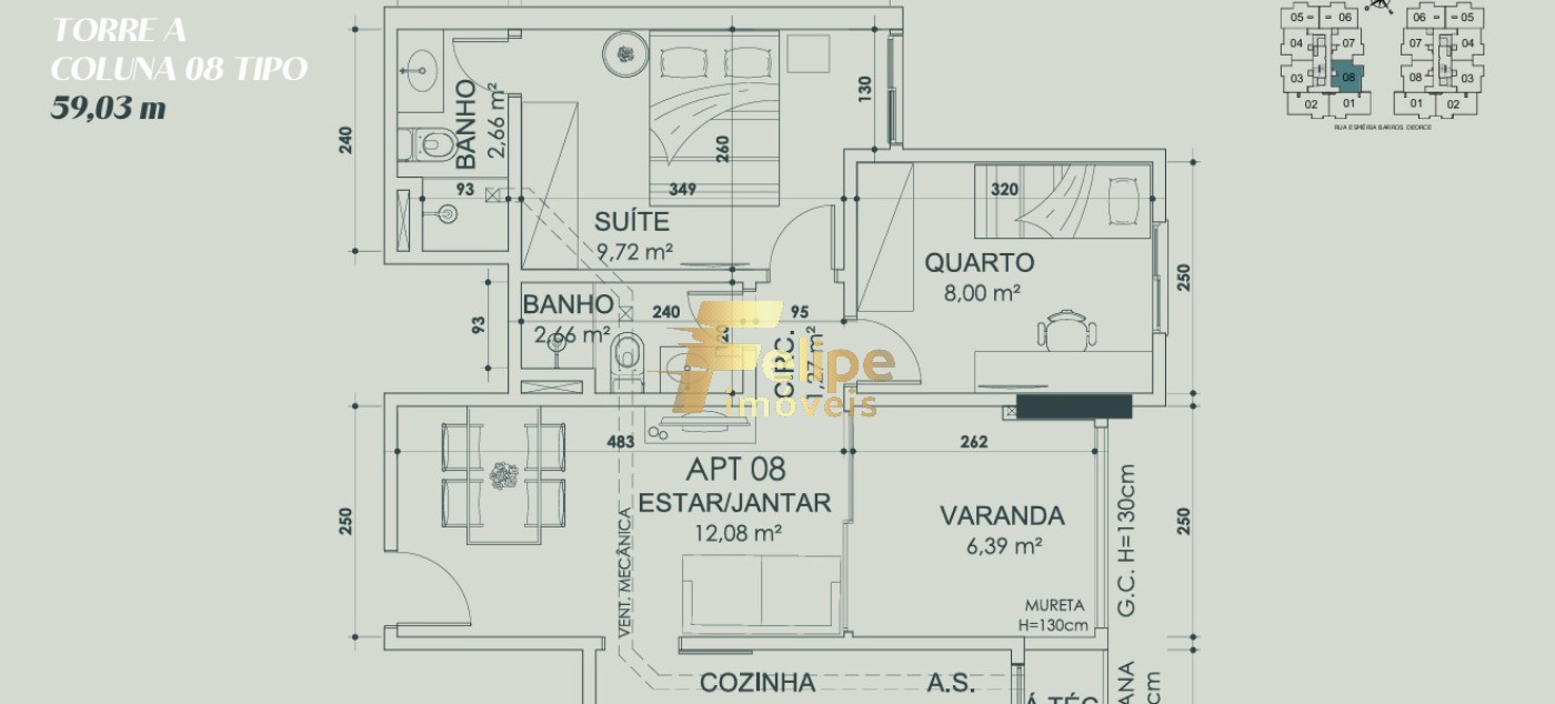 Apartamento, 1 quarto, 73 m² - Foto 4