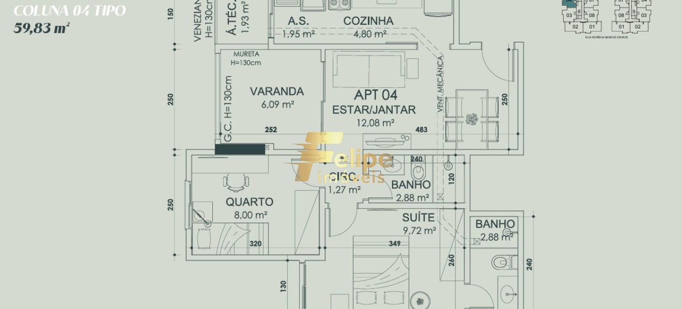 Apartamento, 1 quarto, 73 m² - Foto 9