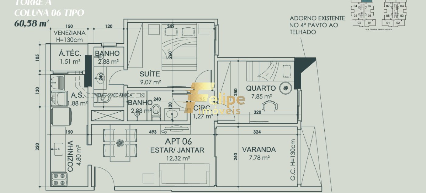Apartamento, 2 quartos, 59 m² - Foto 11