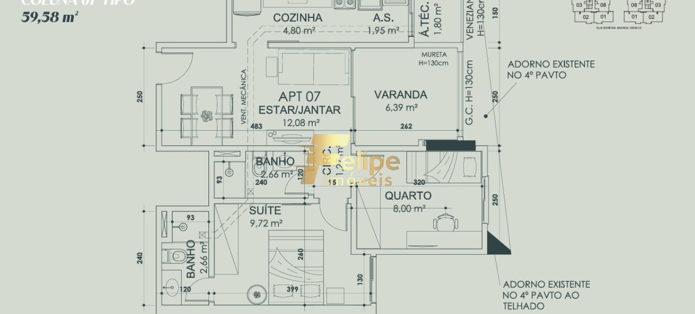 Apartamento, 2 quartos, 59 m² - Foto 12
