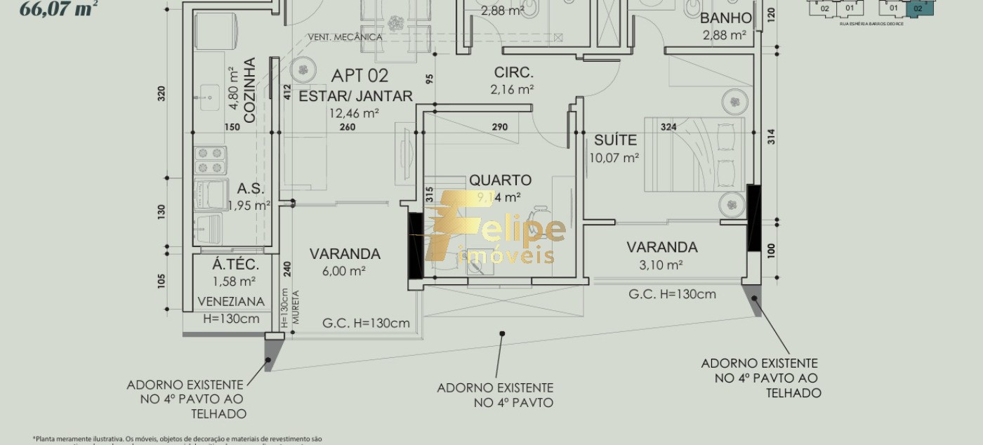Apartamento, 2 quartos, 59 m² - Foto 13