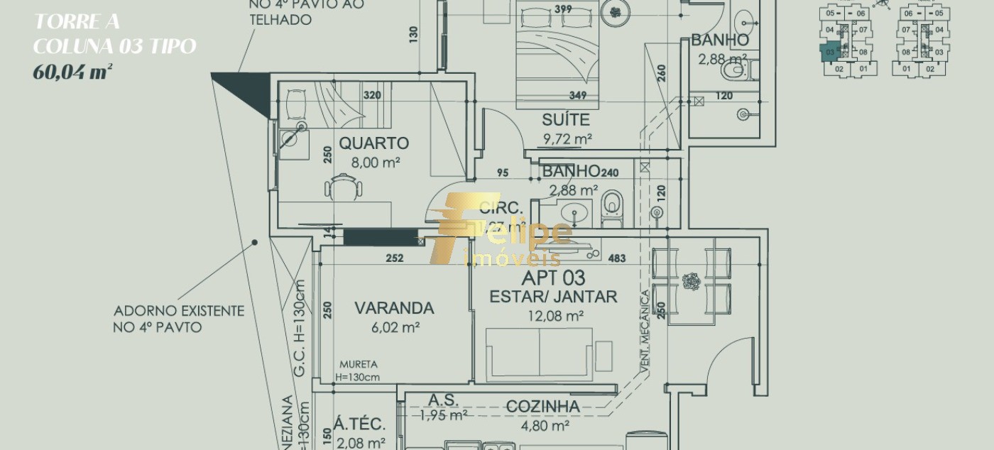Apartamento, 1 quarto, 73 m² - Foto 8