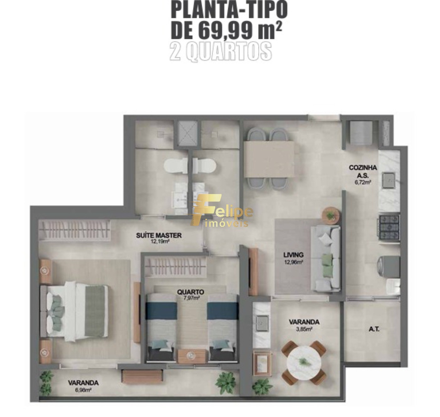 Apartamento, 2 quartos, 69 m² - Foto 30