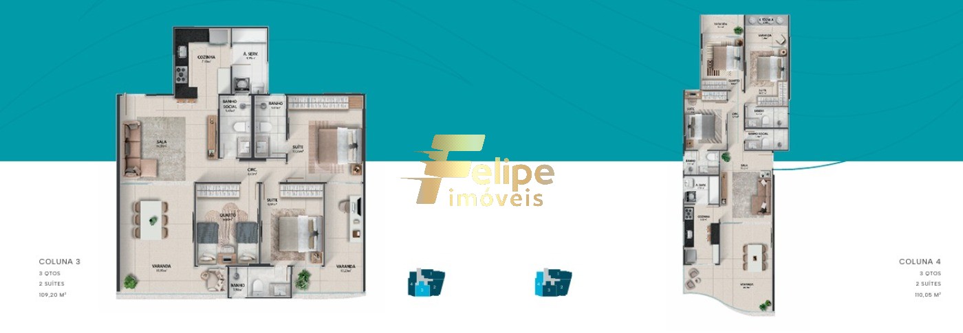 Apartamento, 3 quartos, 110 m² - Foto 9