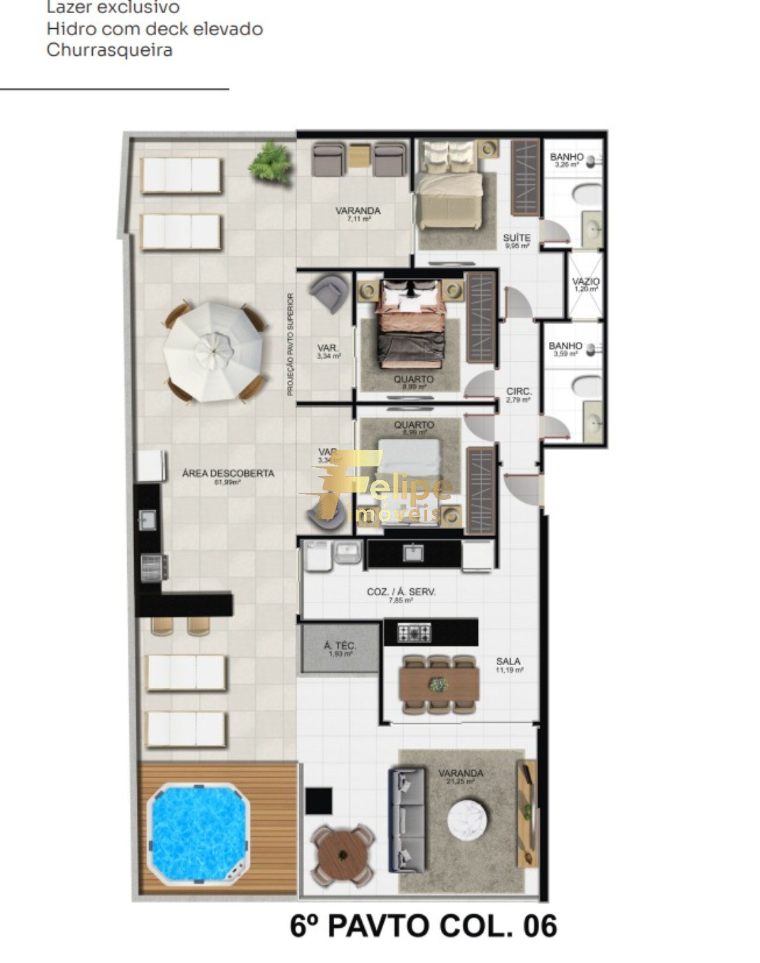 Apartamento, 3 quartos, 100 m² - Foto 19